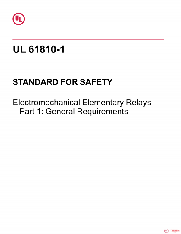 UL 61810-1 PDF UL 61810-1 PDF